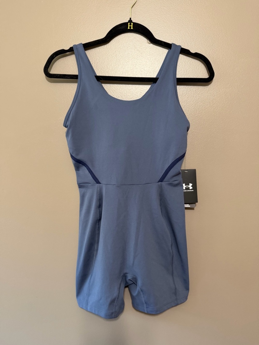 Under Armour Womens’ Slate Blue Motion Shorts Bodysuit